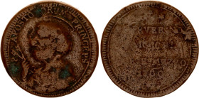 Italian States Papal States 2-1/2 Baiocchi 1769 Date Error