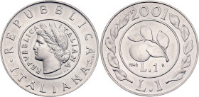 Italy 1 Lira 2001 R