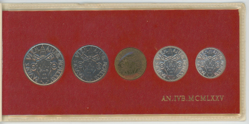 Vatican Annual Coin Set 1975 (IVB) 

KM# MSA80; Paul VI; Holy Year; With Origi...