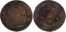 Russia 5 Kopeks 1764 CM R