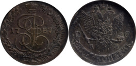 Russia 5 Kopeks 1787 KM NGC UNC