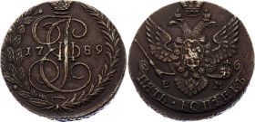 Russia 5 Kopeks 1789 EM