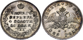 Russia 1 Rouble 1829 СПБ НГ
