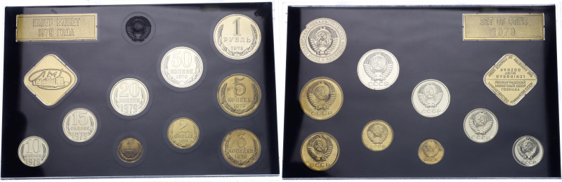 Russia - USSR Annual Coin Proof Set of 9 Coins & Token 1979 

Brass, Nickel - ...