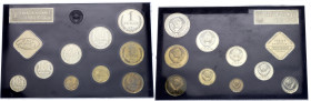 Russia - USSR Annual Coin Proof Set of 9 Coins & Token 1980