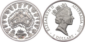 Australia 5 Dollars 2000 (1998) C