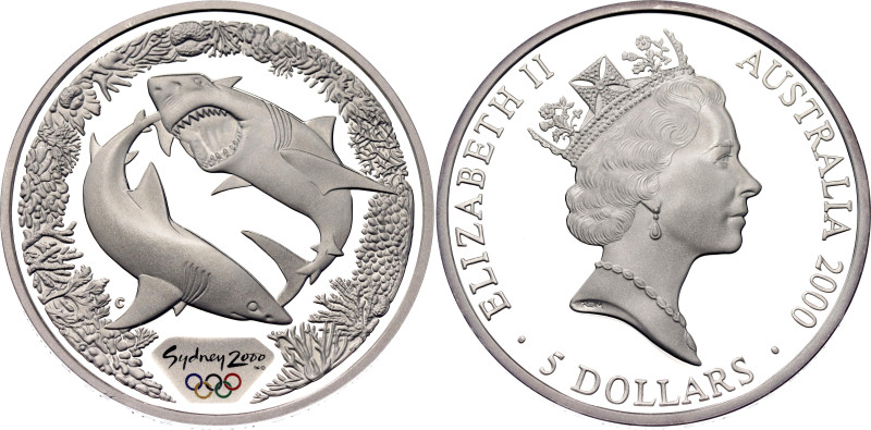 Australia 5 Dollars 2000 (1998) C

KM# 372, N# 48124; Silver., Proof; Elizabet...