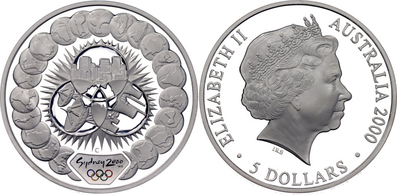 Australia 5 Dollars 2000 C

KM# 440, N# 156646; Silver., Proof; Elizabeth II; ...