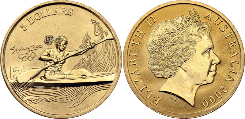 Australia 5 Dollars 2000 

KM# 377, N# 19119; Aluminium-bronze; Elizabeth II; ...