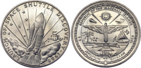 Marshall Islands 5 Dollars 1988 M