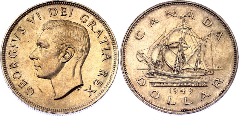 Canada 1 Dollar 1949 

KM# 47, N# 452; Silver; Georg VI; Accession of Newfound...