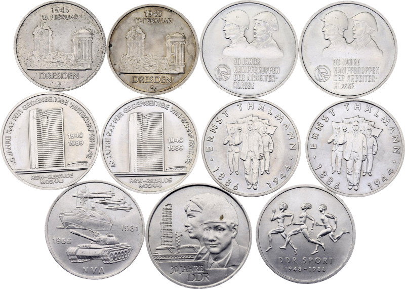 Germany - DDR Lot of 11 Coins 1979 - 1989

Various Motives, Dates & Denominati...