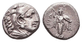 Seleukid Empire, Demetrios I Soter Imitative AR Drachm. Reference: Condition: Very Fine
Weight: 1.3g Diameter: 10.5mm