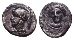 Greek Obols, Ca. 350-100 BC. AR. Reference: Condition: Very Fine
Weight: 0.7g Diameter: 11mm
