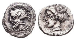 Greek Obols, Ca. 350-100 BC. AR. Reference: Condition: Very Fine
Weight: 0.6g Diameter: 9.8mm