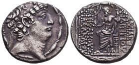 SELEUKID KINGS. Philip I Philadelphos. Circa 95/4-76/5 BC. AR Tetradrachm Reference: Condition: Very Fine
Weight: 15.6g Diameter: 26.3mm