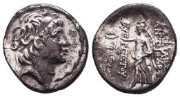 SELEUKID KINGS. Antiochos VII Euergetes (Sidetes). 138-129 BC. AR Drachm Reference: Condition: Very Fine
Weight: 3.9g Diameter: 19mm