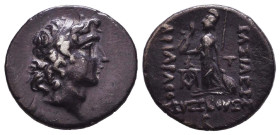KINGS of CAPPADOCIA. Ariarathes IX Eusebes Philopator. 101-85. Drachm. Reference: Condition: Very Fine
Weight: 4.0g Diameter: 18.4mm