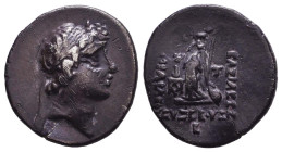 KINGS of CAPPADOCIA. Ariarathes IX Eusebes Philopator. 101-85. Drachm. Reference: Condition: Very Fine
Weight: 4.1g Diameter: 18.7mm