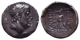 KINGS of CAPPADOCIA. Ariobarzanes I Philoromaios. 96-63 BC. AR Drachm Reference: Condition: Very Fine
Weight: 3.7g Diameter: 17.6mm