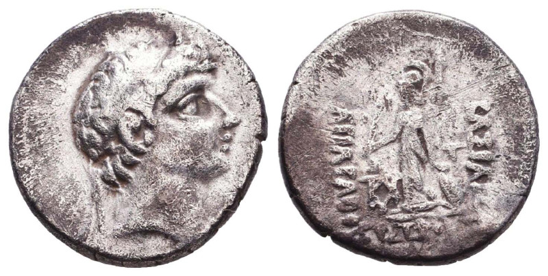 Kings of Cappadocia, Ariarathes. (220-163 BC). Drachm Reference: Condition: Very...