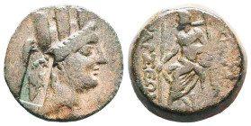 Cilicia, Tarsos. 4th - 1st century B.C. AE Reference: Condition: Very Fine
Weight: 6.6g Diameter: 19.3mm