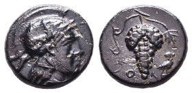 Greek Coins. 4th - 1st century B.C. AE Reference: Condition: Very Fine
Weight: 2.1g Diameter:12.5mm