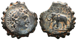 Greek Coins. 4th - 1st century B.C. AE Reference: Condition: Very Fine
Weight: 7.6g Diameter:20.3mm
