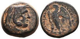 Greek Coins. 4th - 1st century B.C. AE Reference: Condition: Very Fine
Weight: 11.9g Diameter: 22.7mm