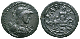 Roman Provincial Coins. Ae, Reference: Condition: Very Fine
Weight: 3.4g Diameter: 19.4mm