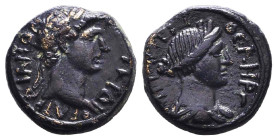 Roman Provincial Coins. Ae, Reference: Condition: Very Fine
Weight: 2.6g Diameter: 14.6mm