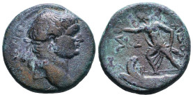 Roman Provincial Coins. Ae, Reference: Condition: Very Fine
Weight: 10.6g Diameter: 23.5mm