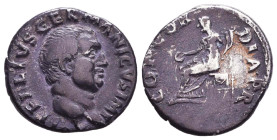 Vitellius. A.D. 69. AR denarius Reference: Condition: Very Fine
Weight: 3.3g Diameter: 19mm