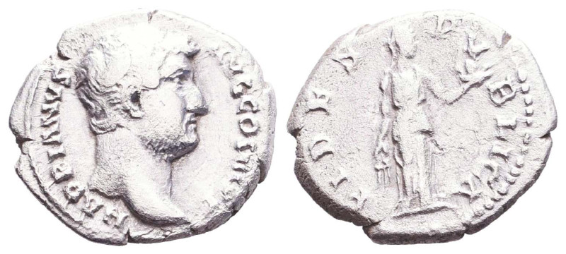 Hadrian. A.D. 117-138. AR denarius Reference: Condition: Very Fine
Weight: 3g D...