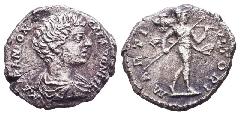 Caracalla. A.D. 198-217. AR denarius Reference: Condition: Very Fine
Weight: 3....