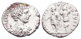 Caracalla. A.D. 198-217. AR denarius Reference: Condition: Very Fine
Weight: 2.8g Diameter: 17mm