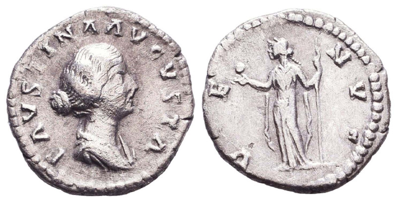 Faustina II. Augusta, A.D. 147-175. AR denarius Reference: Condition: Very Fine...