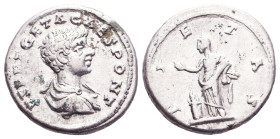 GETA, 209-212 AD. AR Denarius Reference: Condition: Very Fine
Weight: 3.4g Diameter: 19mm