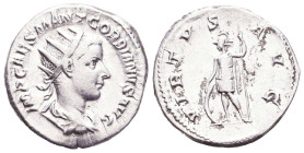 Gordian III. A.D. 238-244. AR antoninianus Reference: Condition: Very Fine
Weight: 4.6g Diameter: 21.3mm