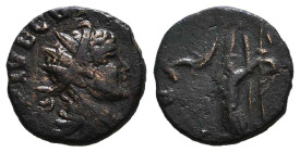 Tetricus I. Romano-Gallic Emperor, A.D. 271-274. AE antoninianus Reference: Condition: Very Fine
Weight: 1.7g Diameter: 13.4mm