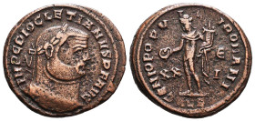 Diocletian. A.D. 284-305. AE Follis Reference: Condition: Very Fine
Weight: 9.6g Diameter: 27.9mm