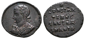 Constantius II. As Caesar, A.D. 324-337. AE follis Reference: Condition: Very Fine
Weight: 2.1g Diameter: 18.1mm