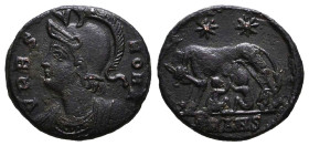 Constantine I. A.D. 307/10-337. AE follis Reference: Condition: Very Fine
Weight: 2.5g Diameter: 17mm