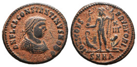 Constantius II. As Caesar, A.D. 324-337. AE follis. Reference: Condition: Very Fine
Weight: 3.2g Diameter: 19.8mm