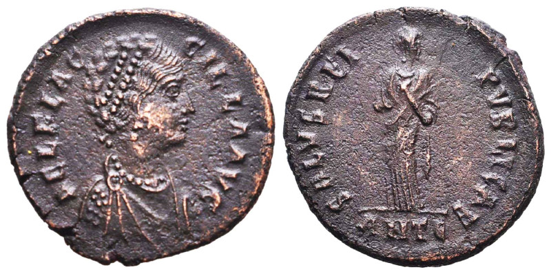 Aelia Flaccilla. Augusta, A.D. 379-386/8. AE majorina Reference: Condition: Very...