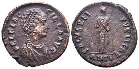 Aelia Flaccilla. Augusta, A.D. 379-386/8. AE majorina Reference: Condition: Very Fine
Weight: 4.7g Diameter: 23.4mm