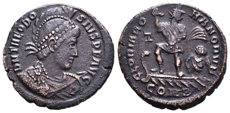 Theodosius I. A.D. 379-395. AE 2 Majorina Reference: Condition: Very Fine
Weigh...