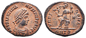 Valentinian II. A.D. 375-392. AE centenionalis Reference: Condition: Very Fine
Weight: 2.6g Diameter: 19.3mm
