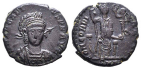 Arcadius. A.D. 383-408. Æ Reference: Condition: Very Fine
Weight: 2.7g Diameter: 18.2mm