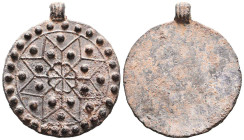 Byzantine Lead Seals, 7th - 13th Centuries. Reference: Condition: Very Fine
Weight: 6g Diameter: 30.7mm